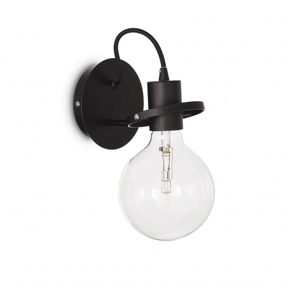 Ideal Lux 119502 nástěnné svítidlo Radio Nero 1x60W|E27 - černé