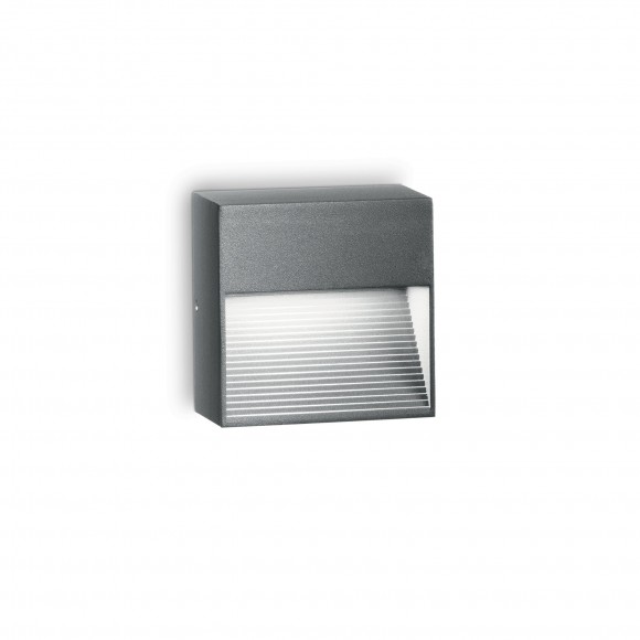 Ideal Lux 122045 venkovní nástěnné svítidlo Down 1x28W|G9|IP44 - antracitové