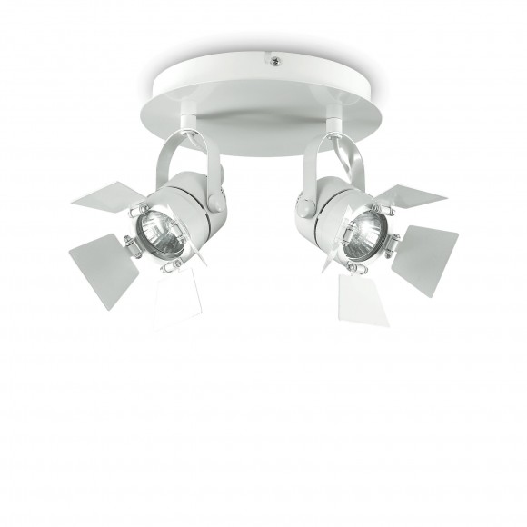 Ideal Lux 122274 přisazené stropní a nástěnné bodové svítidlo Ciak 2x50W|GU10 - bílé