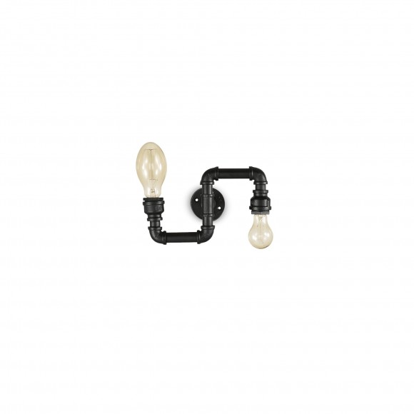 Ideal Lux 136691 nástěnné svítidlo Plumber 2x42W|E27 - černé