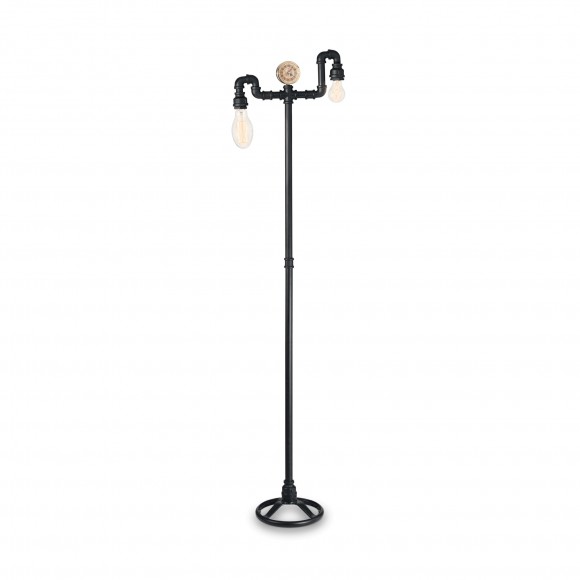 Ideal Lux 136721 stojací lampa Plumber 2x60W|E27 - černá