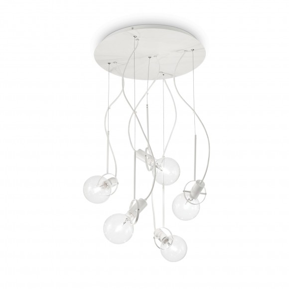 Ideal Lux 141138 závěsné stropní svítidlo Radio 5x60W|E27 - bílé