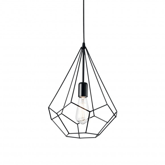 Ideal Lux 148175 závěsné stropní svítidlo Ampolla 1x60W|E27 - černé