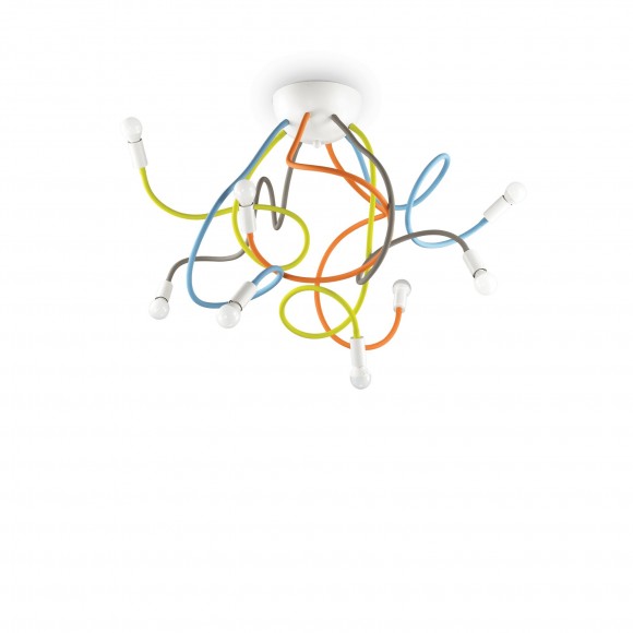 Ideal Lux 159010 dětské stropní svítidlo Multiflex 8x40W|E14