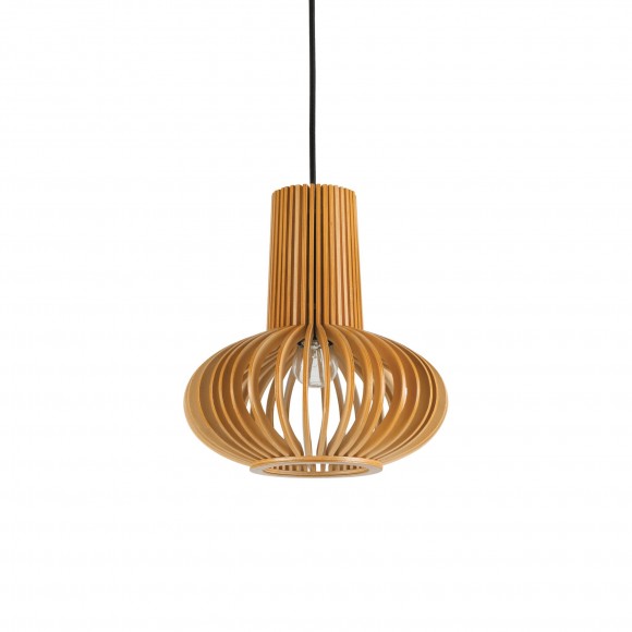 Ideal Lux 159850 závěsné stropní svítidlo Citrus 1x60W|E27 - dřevo