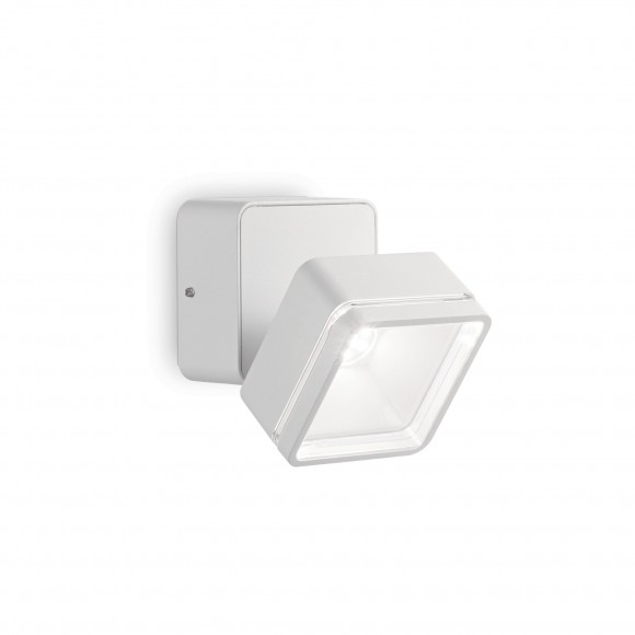 Ideal Lux 172507 LED venkovní nástěnné svítidlo Omega Square Bianco 1x7,3W | 570lm | 4000K | IP54 - bílé
