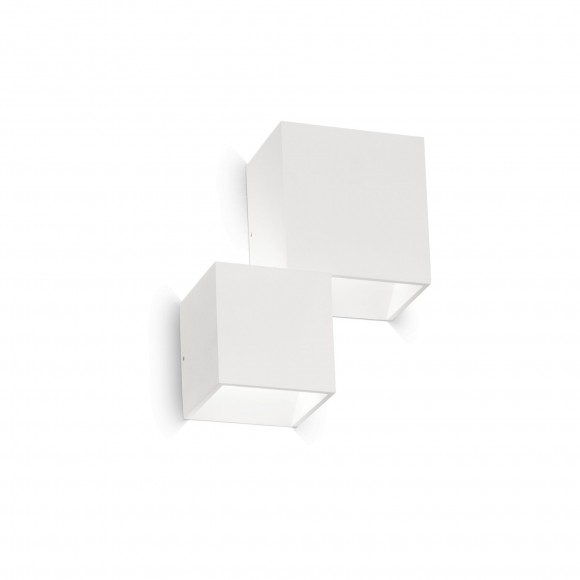 Ideal Lux 187358 LED venkovní nástěnné svítidlo Rubik 2x14W | 1150lm | 4000K | IP44 - bílá