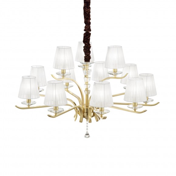 Ideal Lux 197746 závěsné stropní svítidlo Ottone 12x40W|E14