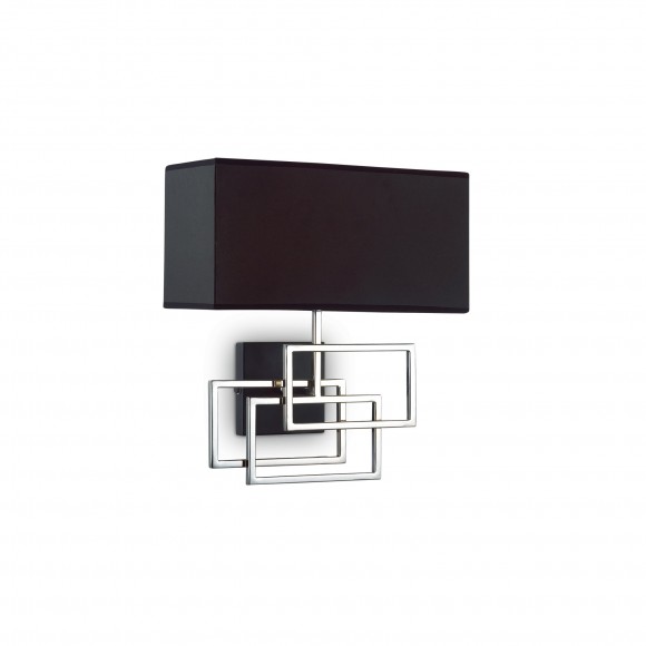 Ideal Lux 201054 nástěnné svítidlo Luxury 1x60W|E27 - černá, stříbrná