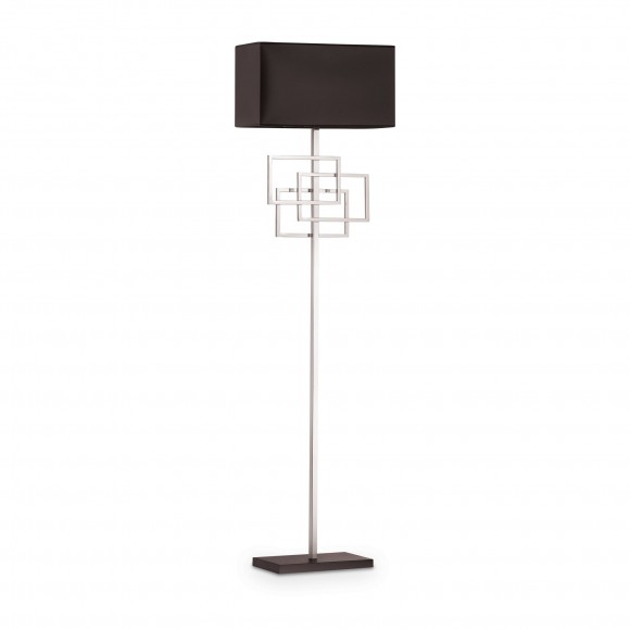 Ideal Lux 201085 stojací lampa Luxury 1x60W | E27 - černá, stříbrná