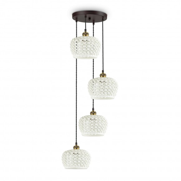 Ideal Lux 206790 závěsné stropní svítidlo Edelweiss 4x60W|E27