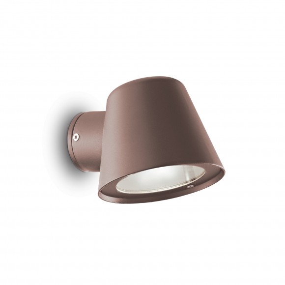 Ideal Lux 213095 zahradní nástěnná lampa Gas 1x28W | GU10 | IP43 - kávová