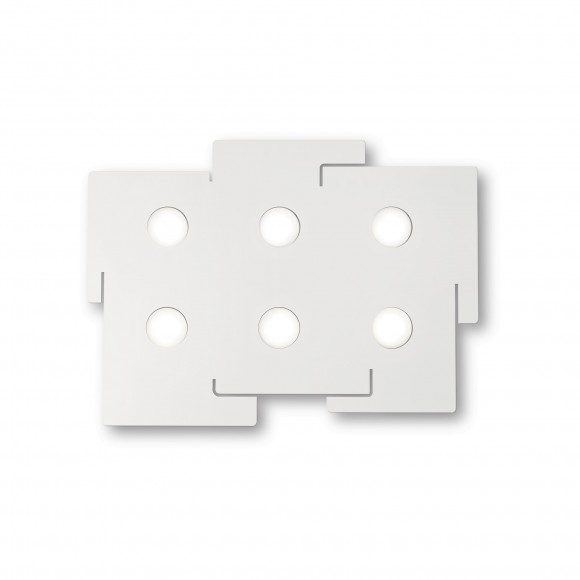 Ideal Lux 215785 stropní svítidlo Totem 6x15W | GX53 - bílá