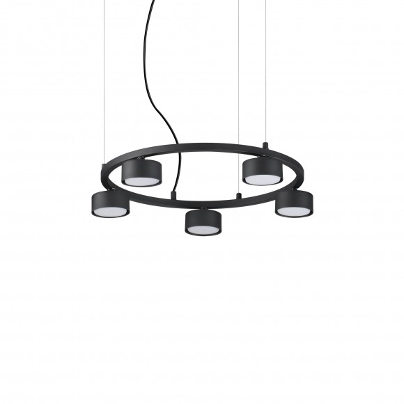 Ideal Lux 235516 zavěšený stropní lustr Minor 5x15W | GX53 - černý