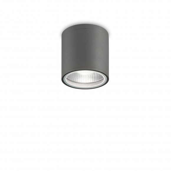 Ideal Lux 236865 venkovní stropní bodová lampa Gun 1x28W | GU10 | IP44 - antracit