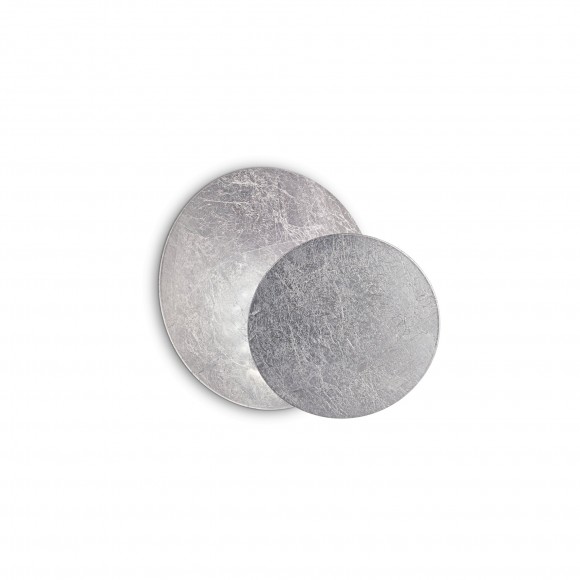 Ideal Lux 238951 LED nástěnná dekorativní lampa Tick 1x6W | 390lm | 3000K - stříbrná patina