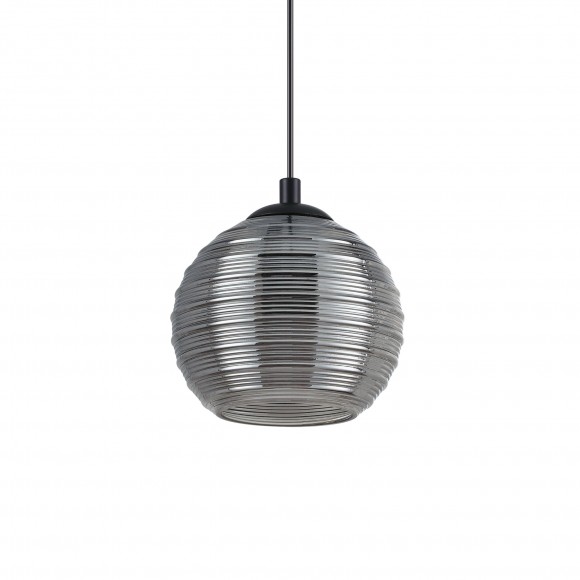 Ideal Lux 241258 závěsný stropní lustr Riga 1x60W | E27 - kouřové sklo