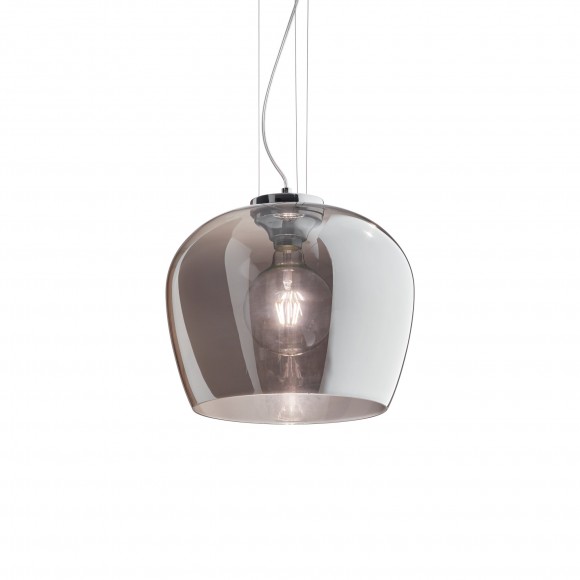 Ideal Lux 241517 závěsný stropní lustr Blossom 1x60W | E27 - kouřové sklo