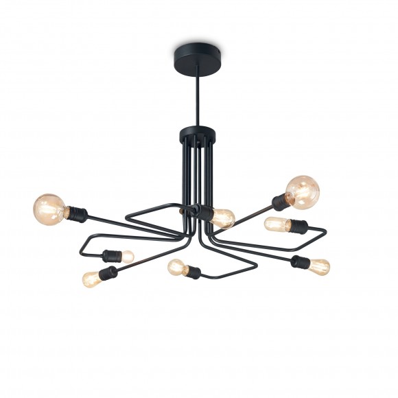 Ideal Lux 242347 závěsný stropní lustr Triumph 8x60W | E27 - černý
