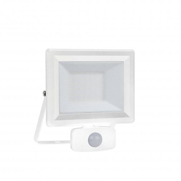 Ideal Lux 251028 LED venkovní svítidlo s pohybovým čidlem Flood 1x30W | 2700lm | 4000K | IP65 - bílá