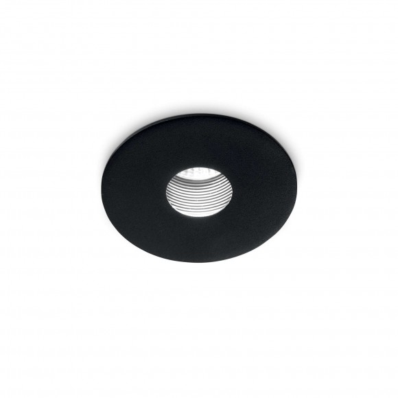 Ideal Lux 251950 LED zápustné bodové svítidlo Room-33 1x11W | 930lm | 2700K | IP44 - černá