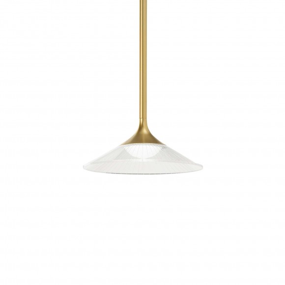 Ideal Lux 256443 LED závěsné stropní svítidlo Tristan 1x5W | 540lm | 3000K - zlatá