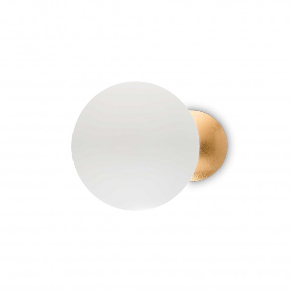 Ideal Lux 259048 LED nástěnné svítidlo Eclissi small 1x11W | 940lm | 3000K - bílá, zlatá