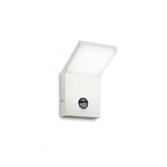 Ideal Lux 269146 LED venkovní nástěnné svítidlo s pohybovým čidlem Style 1x9,5W | 750lm | 3000K | IP54 - bílá