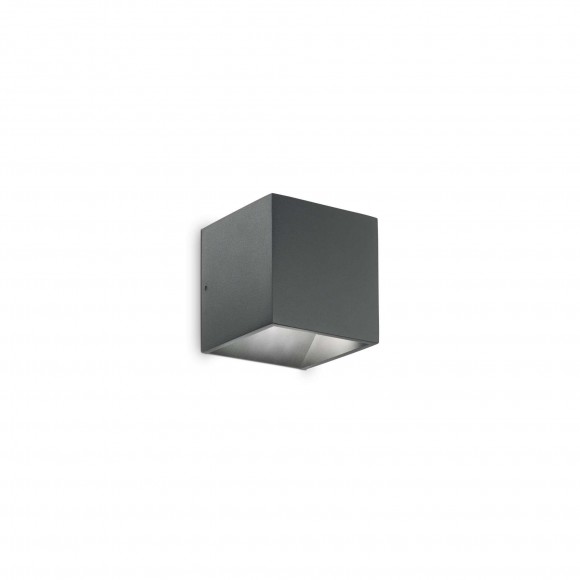 Ideal Lux 269184 LED nástěnné svítidlo Rubik 1x4,5W | 260lm | 3000K | IP54 - antracit