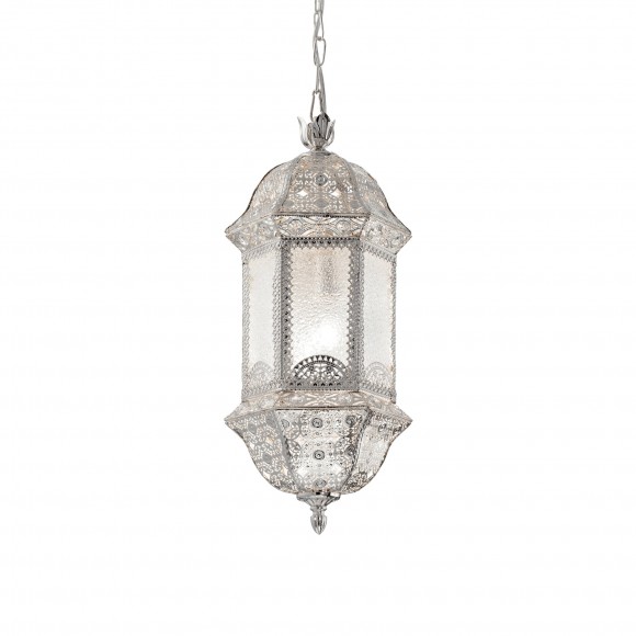 Ideal Lux závěsné stropní svítidlo Marrakech 2x60W|E27 - stříbrné