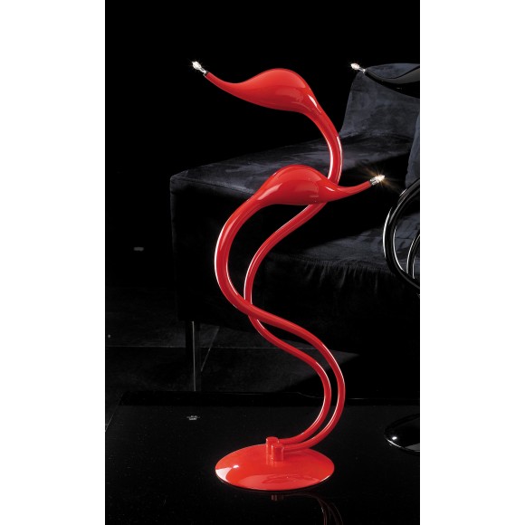 Italux MT8098-2A RED stolní lampička Swan 2x20W|G4