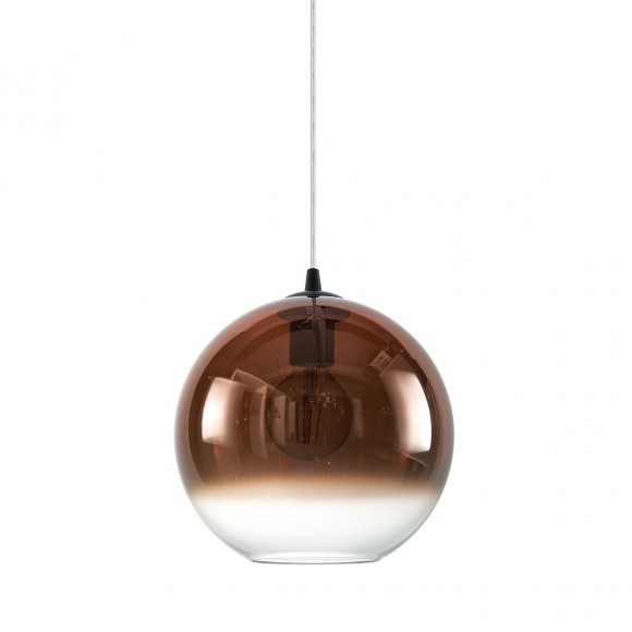 Italux PND-8332-250-CP závěsné stropní svítidlo Namelo 1x60W | E27 - matná černá, měďěná