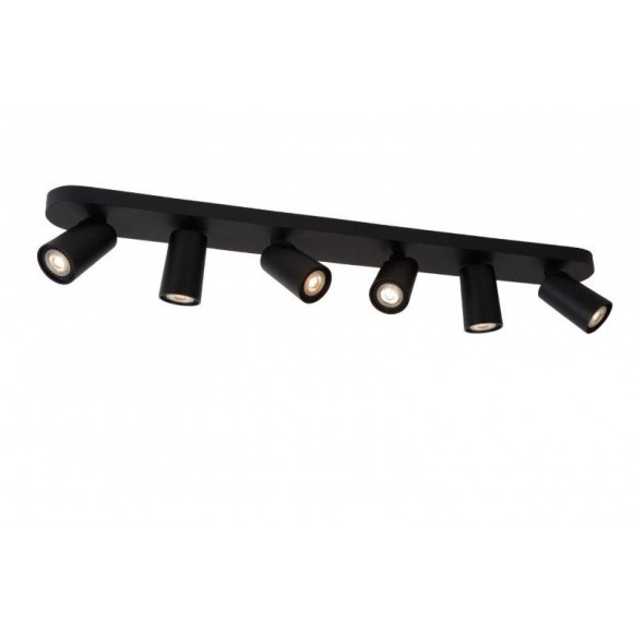 Lucide 23954/31/30 LED stropní bodové svítidlo Xyrus 6x5W | GU10 | 6x320lm | 2200K - stmívatelné, černé