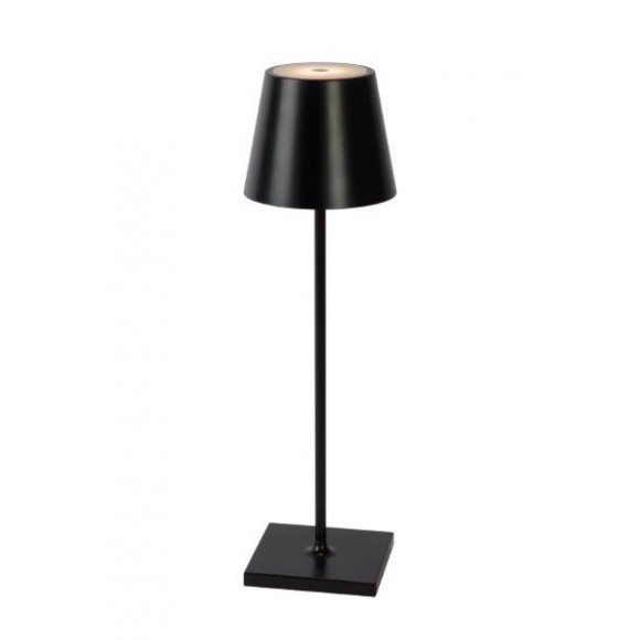 Lucide 27888/03/30 LED stolní lampička Justin 1x2,2W | 154lm | 3000K | IP54 - stmívatelná, černá