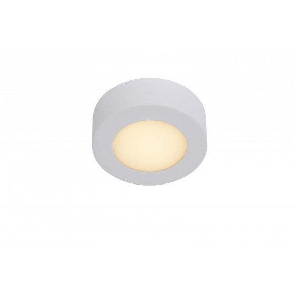 Lucide 28116/11/31 LED přisazené stropní svítidlo Brice 1x8W | 471lm | 3000K | IP44 - stmívatelné, do koupelny, bílé