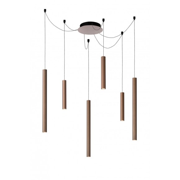 Lucide 74403/06/97 LED závěsné stropní svítidlo Lorenz 6x4W | 2400lm | 3000K