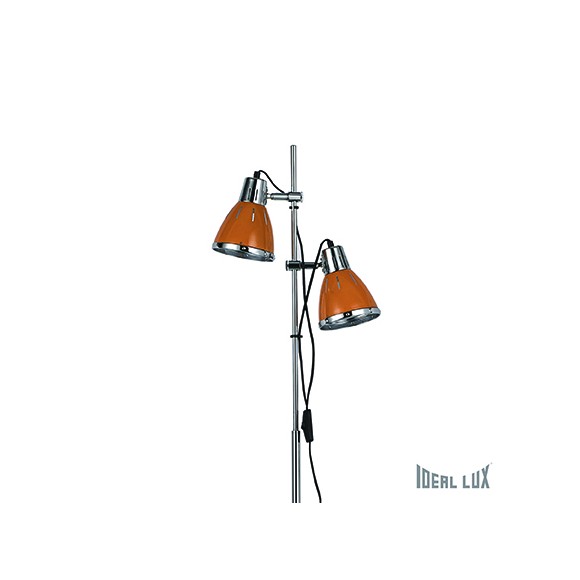 stojací lampa Ideal lux Elvis PT2 2x60W E27 - oranžová
