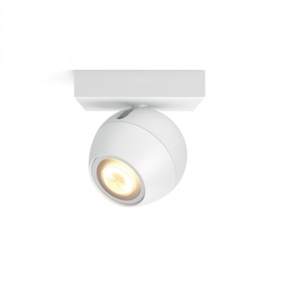 Philips Hue 50471/31/P7 LED stropní bodové svítidlo Buckram 1x5,5W | GU10 | 250lm | 2200-6500K - White Ambiance, stmívatelné, dálkové ovládání, bílá