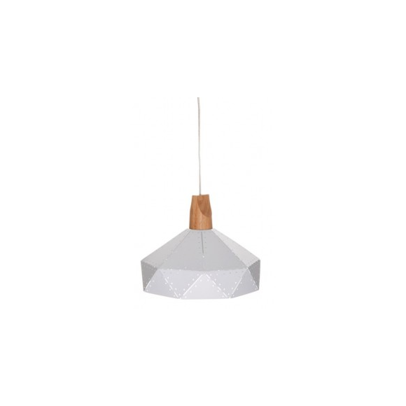 závěsné kovové svítidlo Ledko E27 60W - šedé