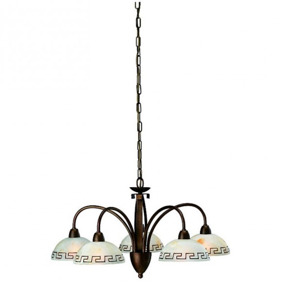 závěsné stropní svítidlo - lustr Philips Massive Docu 5x40W E14 - matovaná hnědá