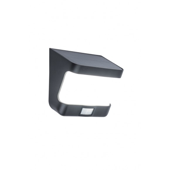 Lutec 6939101330 LED venkovní solární nástěnné svítidlo s pohybovým čidlem Try 1x7,5W | 500lm | 4000K | IP54 - černá