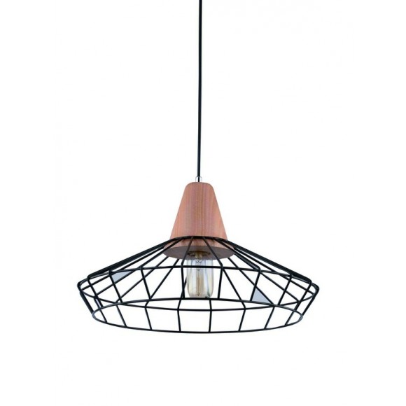 LEDKO 00254 závěsné stropní svítidlo 1x60W | E27- černé