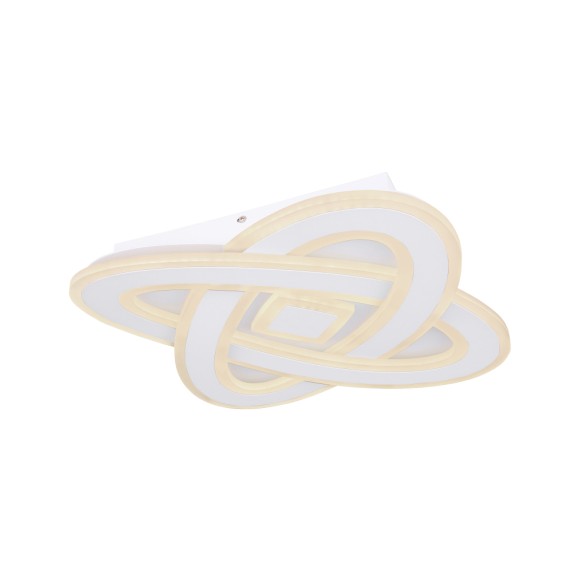 Globo 48287-36 LED stropní svítidlo Lario 1x36W | 1950lm | 3000-6000K - dálkové ovládání, stmívatelné, noční režim, paměťová funkce, bílá, opál