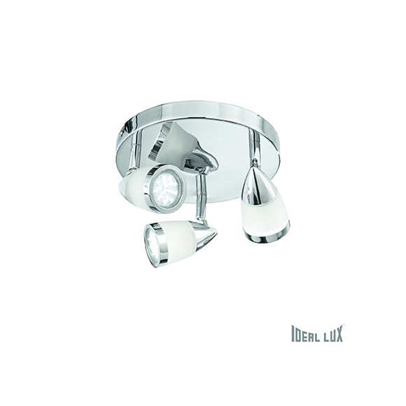 Ideal Lux 094083 bodové stropní svítidlo Faro 3x28W|GU10 - chrom