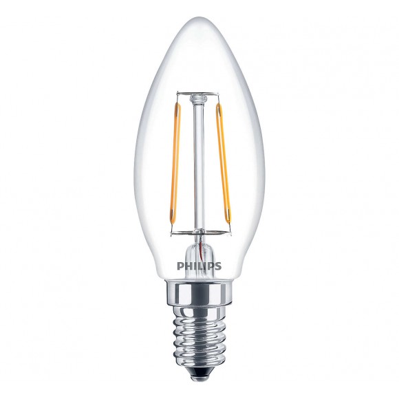 LED žárovka úsporná Philips 2,3W -> ekvivalent 25W E14 - Classic LEDcandle ND 2.3-25W E14 827 B35 CL