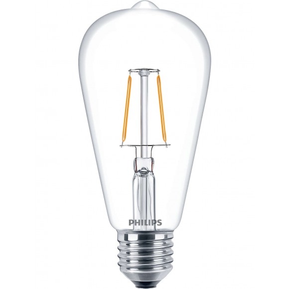 LED žárovka úsporná Philips 2,3W -> ekvivalent 25W | E27 | 250lm | 2700K- Classic LEDbulb ND 2.3-25W E27 827 ST64 CL