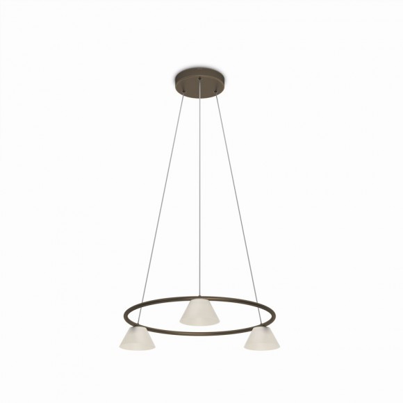Philips 36037/06/16 LED závěsné stropní svítidlo Vendee 3x4,5W | 1500lm | 2700K - bronzová