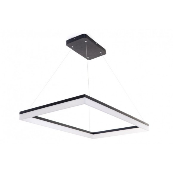 LEDKO 00287 LED závěsné stropní svítidlo Ondaren Quadro 1x60W | 3080lm | 3000K - černá