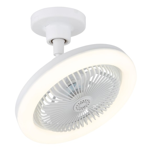 Globo 03680W LED ventilátor s osvětlením LIDEA  | 20W integrovaný LED zdroj | 1480lm | 3000-6500K | dálkové ovládání | stmívač | ventilátor | bílá