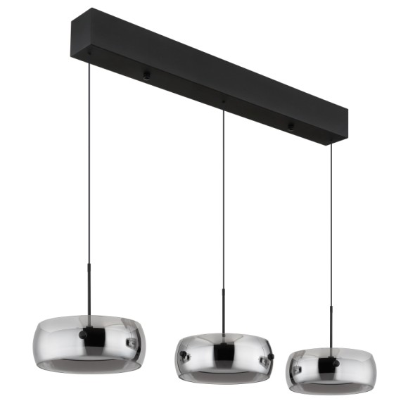 Globo 16058-3 LED závěsné stropní svítidlo LIVION  | 30W integrovaný LED zdroj | 2400lm | 3000K | černá
